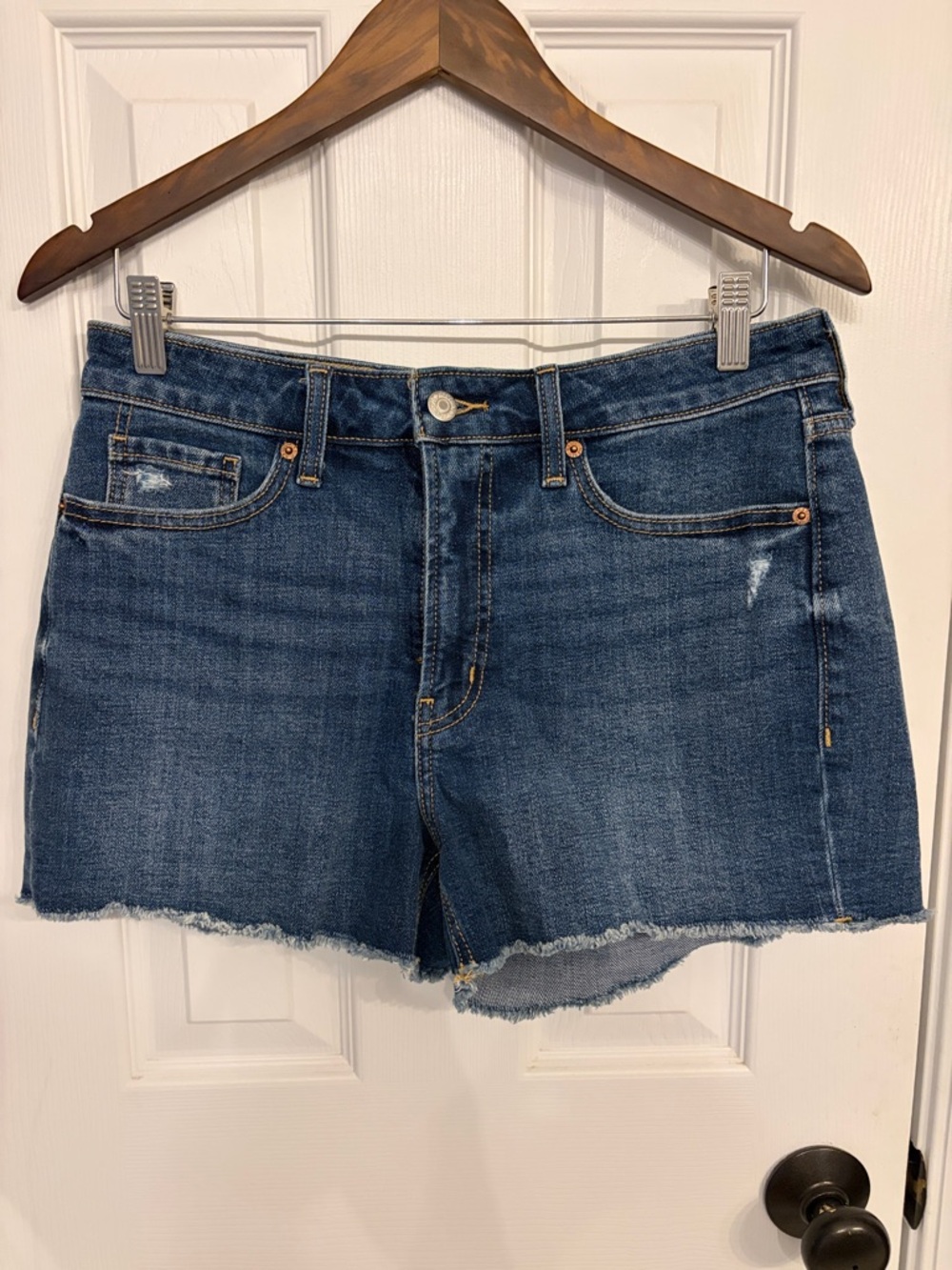 Old Navy Dark Blue Denim Cutoff Shorts
